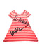 A Pink Short Sleeve Dresses from Rykiel Enfant in size 4T for girl. (Front View)