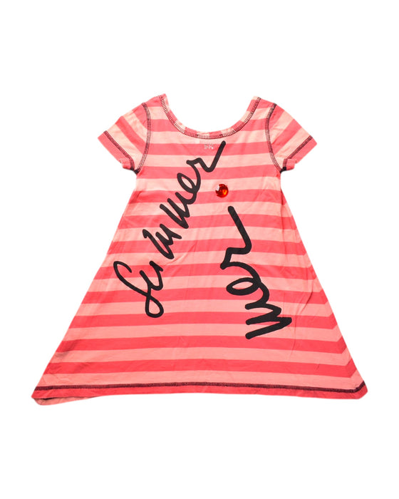 A Pink Short Sleeve Dresses from Rykiel Enfant in size 4T for girl. (Back View)