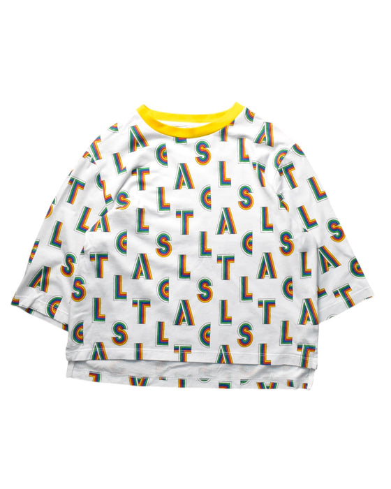 A Multicolour Long Sleeve T Shirts from Stella McCartney in size 10Y for girl. (Front View)