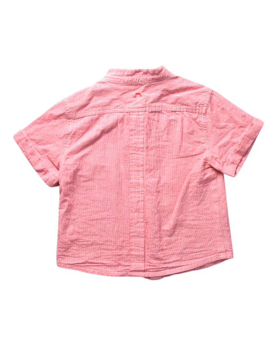 A Pink Short Sleeve Shirts from Chateau de Sable in size 18-24M for boy. (Back View)