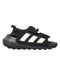 A Black Sandals from Adidas in size 18-24M for boy. (Front View)