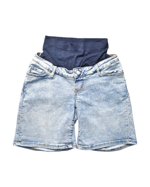 A Blue Shorts from Seraphine in size Maternity-XS for maternity. (Front View)