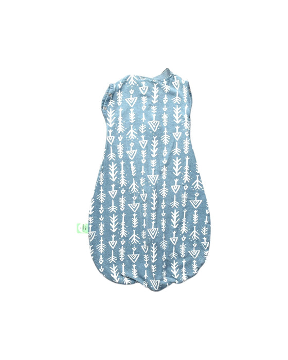 A Blue Sleepsacs from ErgoPouch in size 0-3M for boy. (Back View)