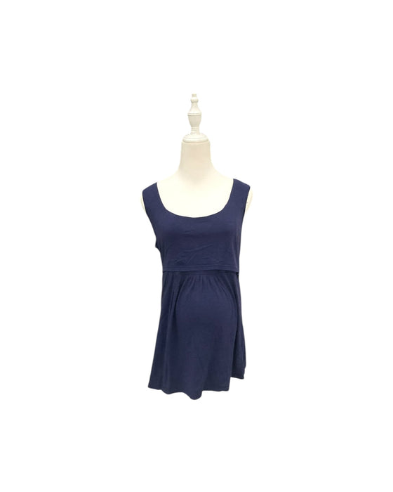 A Navy Sleeveless Tops from Spring in size Maternity-L for maternity. (Front View)