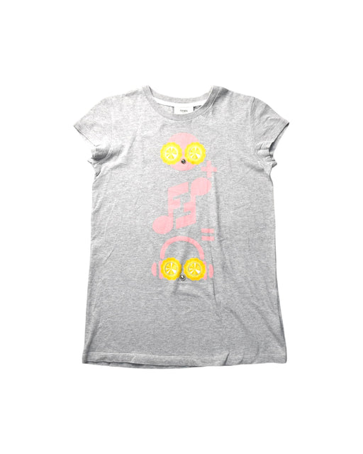 A Grey Short Sleeve Tops from Fendi in size 8Y for girl. (Front View)