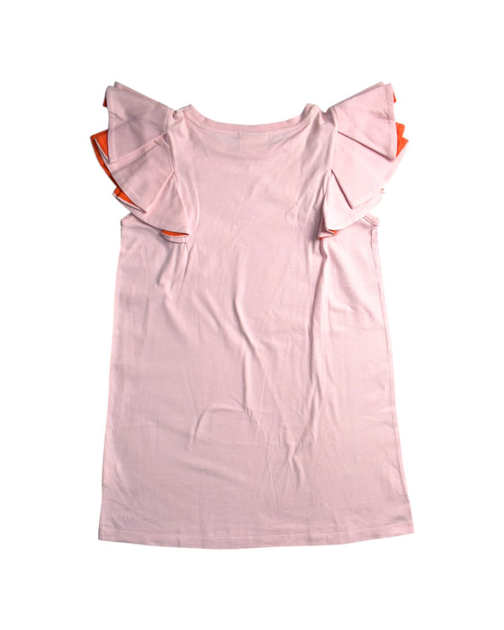 A Pink Short Sleeve Dresses from Fendi in size 10Y for girl. (Back View)