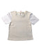A White Short Sleeve Tops from Christian Dior in size 8Y for girl. (Front View)