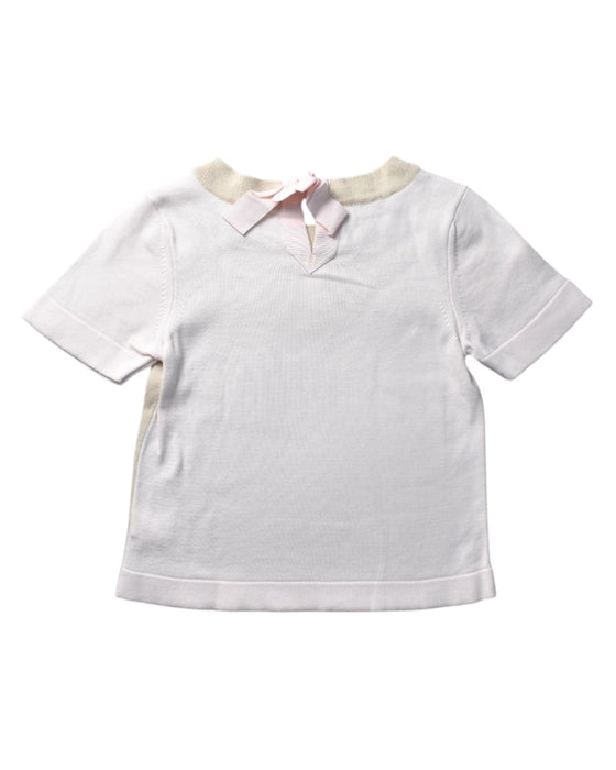 A White Short Sleeve Tops from Christian Dior in size 8Y for girl. (Back View)