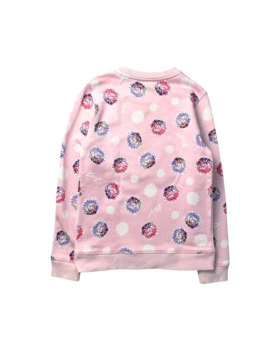 A Pink Crewneck Sweatshirts from Kenzo in size 10Y for girl. (Back View)