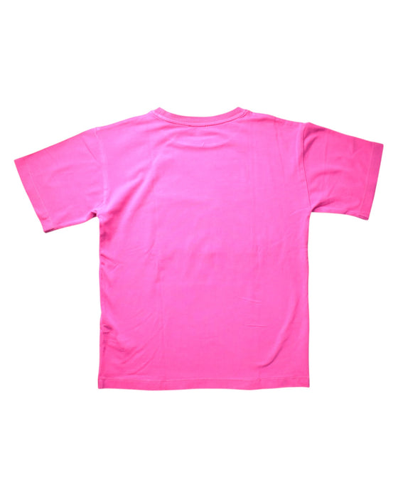 A Pink Short Sleeve T Shirts from Moschino in size 10Y for girl. (Back View)