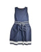 A Navy Sleeveless Dresses from Carolina Herrera in size 12Y for girl. (Front View)