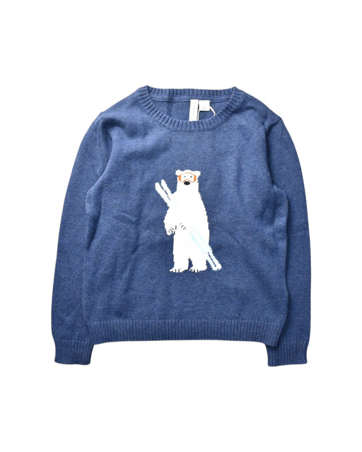 A Blue Knit Sweaters from Janie & Jack in size 5T for boy. (Front View)
