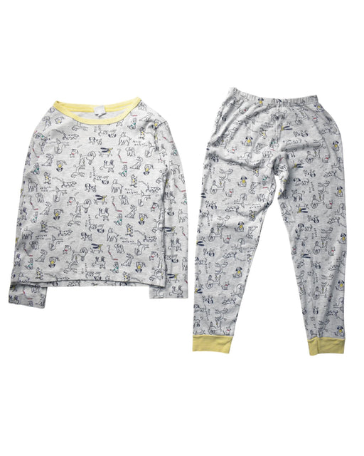 A White Pyjama Sets from Petit Bateau in size 8Y for boy. (Front View)