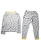 A White Pyjama Sets from Petit Bateau in size 8Y for boy. (Front View)