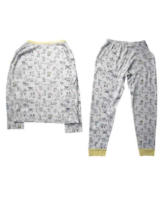 A White Pyjama Sets from Petit Bateau in size 8Y for boy. (Back View)