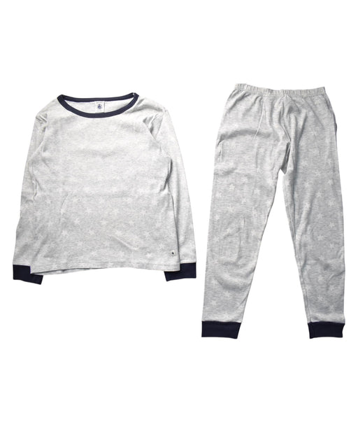 A Grey Pyjama Sets from Petit Bateau in size 8Y for boy. (Front View)