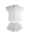 A White Pyjama Sets from Petit Bateau in size 8Y for boy. (Back View)