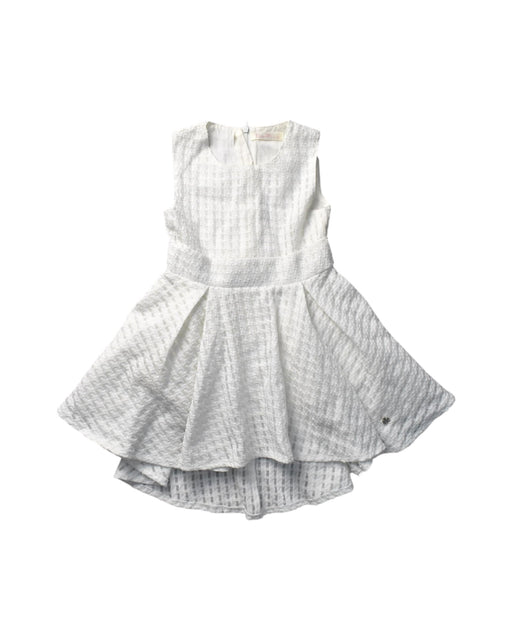 A White Sleeveless Dresses from bloomB in size 12-18M for girl. (Front View)