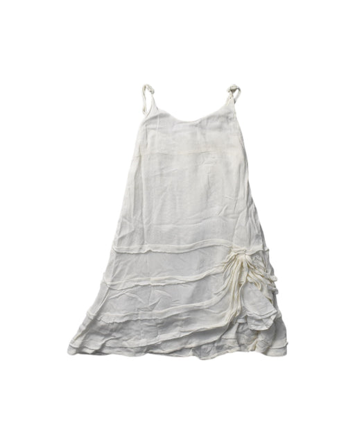 A White Sleeveless Dresses from bloomB in size 12-18M for girl. (Front View)