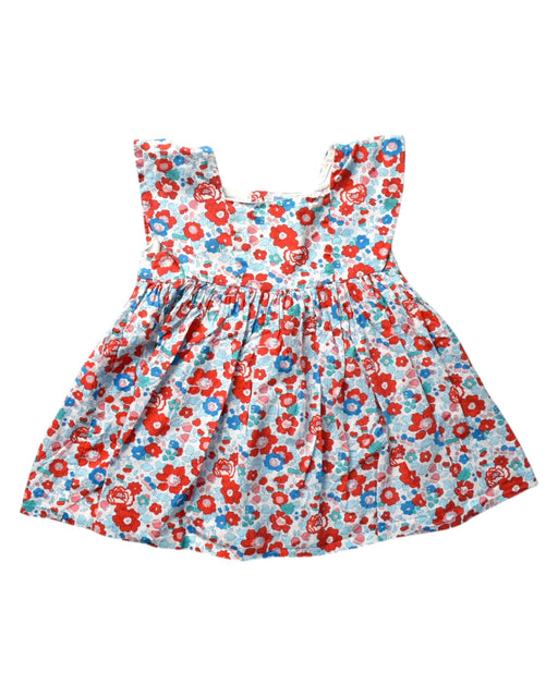 A Red Sleeveless Dresses from Jacadi in size 12-18M for girl. (Front View)