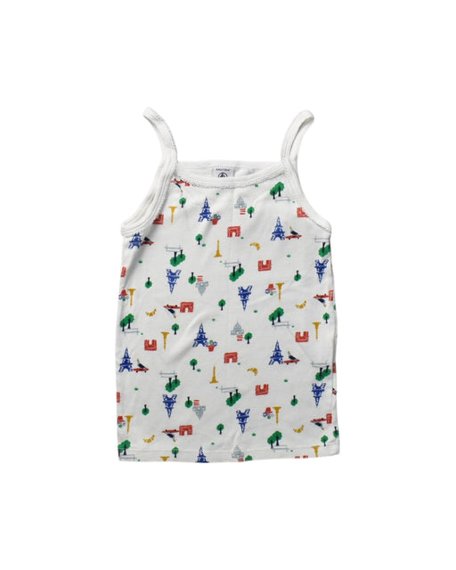 A Multicolour Sleeveless Tops from Petit Bateau in size 6T for girl. (Front View)