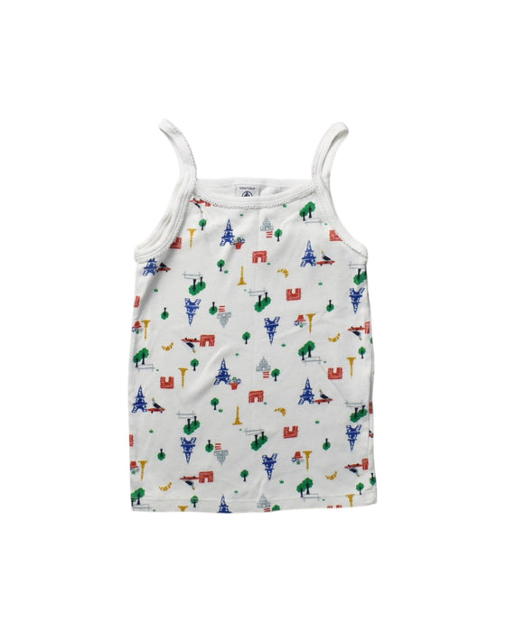 A Multicolour Sleeveless Tops from Petit Bateau in size 6T for girl. (Front View)