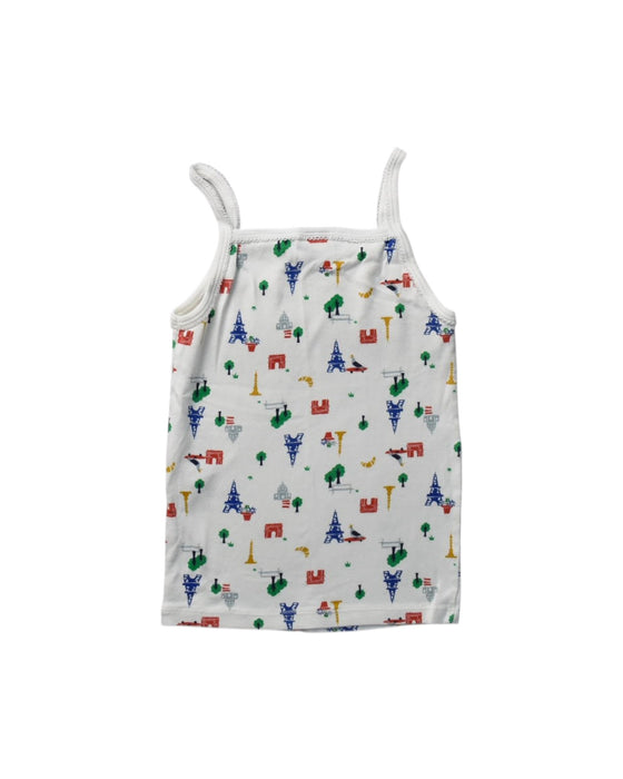 A Multicolour Sleeveless Tops from Petit Bateau in size 6T for girl. (Back View)