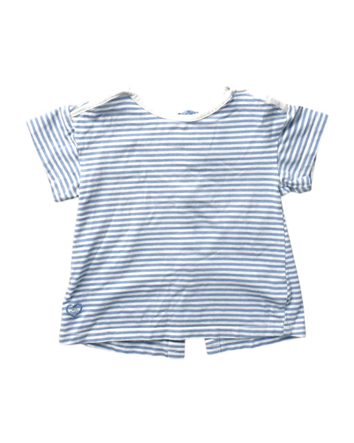 A White Short Sleeve Tops from Chateau de Sable in size 4T for girl. (Front View)
