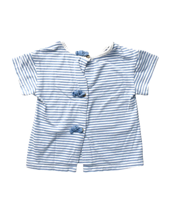 A White Short Sleeve Tops from Chateau de Sable in size 4T for girl. (Back View)