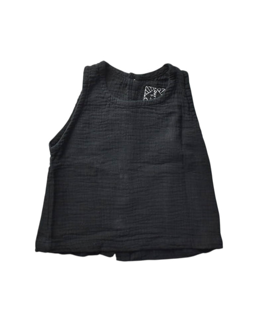 A Black Sleeveless Tops from Duxton Kids in size 5T for girl. (Front View)