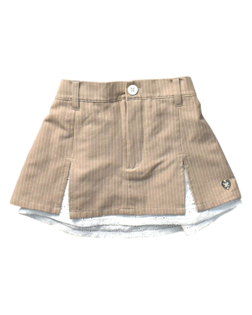 A Beige Short Skirts from Gentle Littlewoman in size 2T for girl. (Front View)