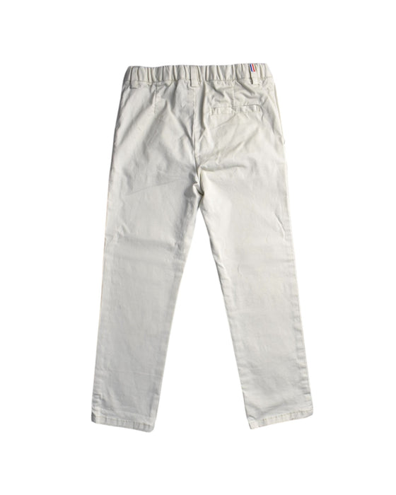 A White Casual Pants from Jacadi in size 5T for boy. (Back View)