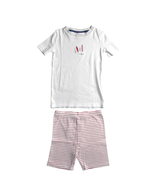 A White Shorts Sets from The Little White Company in size 4T for boy. (Front View)