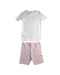 A White Shorts Sets from The Little White Company in size 4T for boy. (Back View)