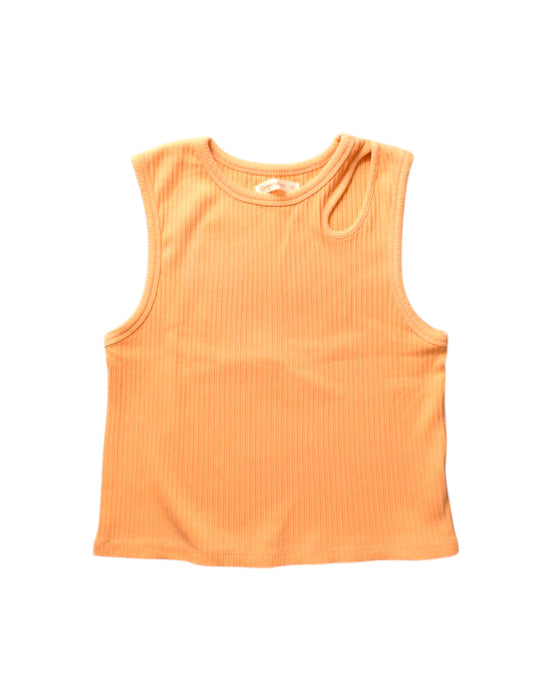 A Orange Sleeveless Tops from Gingersnaps in size 12Y for girl. (Front View)