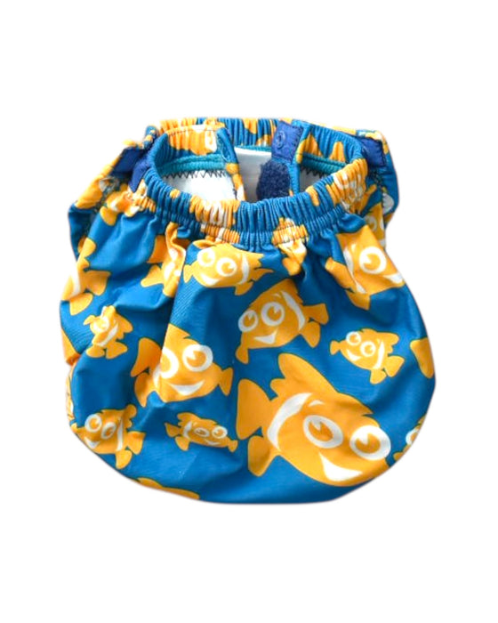 A Blue Swim Diapers from Konfidence in size O/S for boy. (Back View)