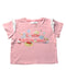 A Pink Short Sleeve T Shirts from Gentle Littlewoman in size 8Y for girl. (Front View)