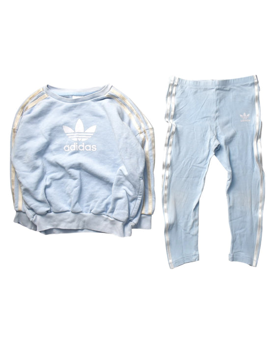 A Blue Pants Sets from Adidas in size 4T for girl. (Front View)