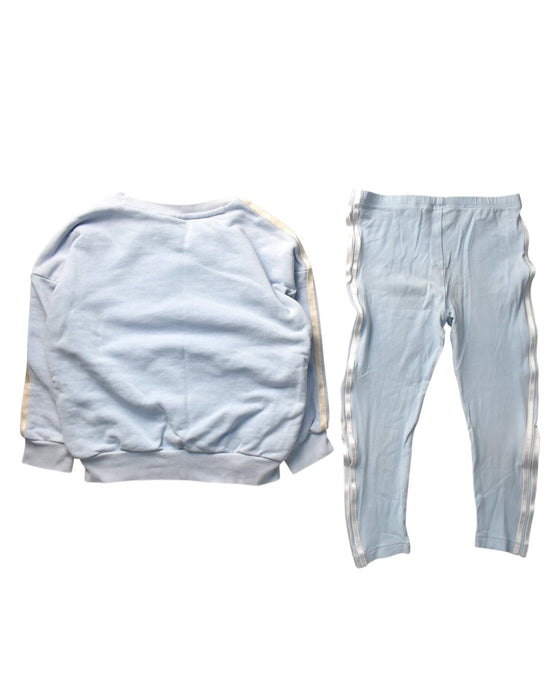 A Blue Pants Sets from Adidas in size 4T for girl. (Back View)