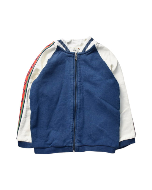 A Blue Lightweight Jackets from Gucci in size 18-24M for boy. (Front View)
