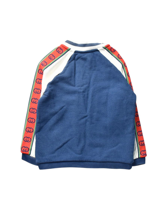 A Blue Lightweight Jackets from Gucci in size 18-24M for boy. (Back View)