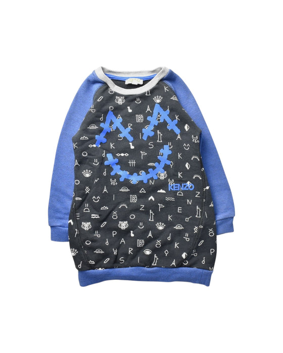 A Black Crewneck Sweatshirts from Kenzo in size 4T for boy. (Front View)