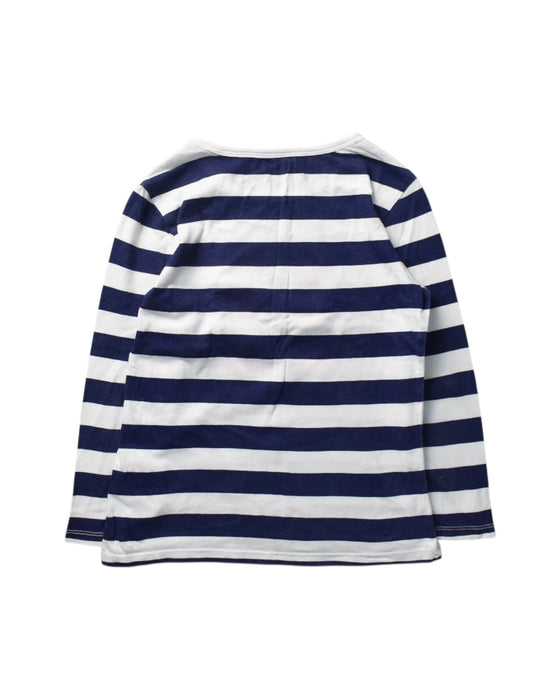 A Navy Long Sleeve Tops from Tommy Hilfiger in size 4T for girl. (Back View)