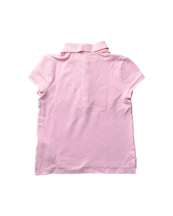A Pink Short Sleeve Polos from Polo Ralph Lauren in size 6T for girl. (Back View)