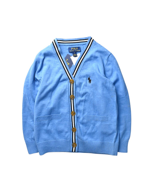 A Blue Cardigans from Polo Ralph Lauren in size 6T for boy. (Front View)