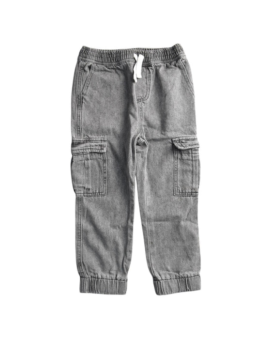 A Grey Casual Pants from Seed in size 4T for boy. (Front View)