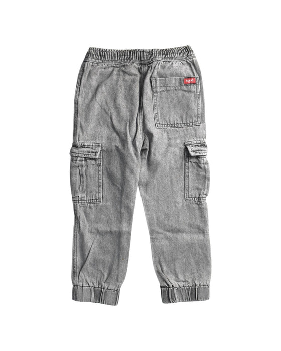 A Grey Casual Pants from Seed in size 4T for boy. (Back View)