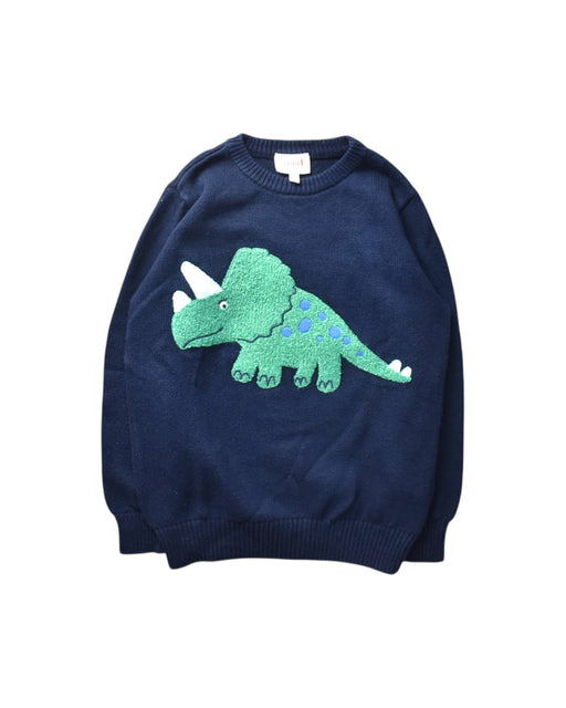 A Navy Crewneck Sweatshirts from Seed in size 4T for boy. (Front View)