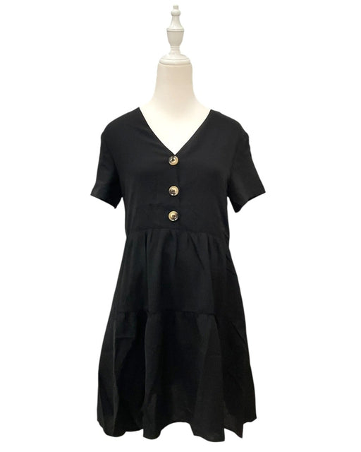 A Black Short Sleeve Dresses from Dear in size Maternity-S for maternity. (Front View)