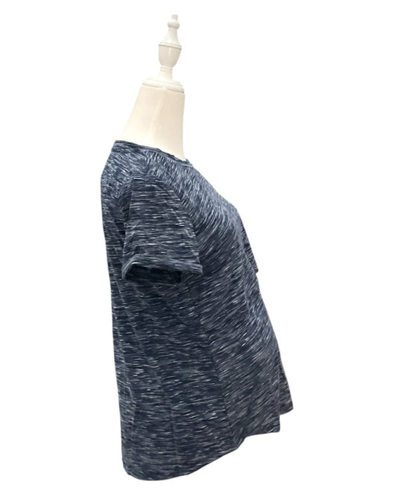 A Navy Short Sleeve Tops from Jump Eat Cry in size Maternity-S for maternity. (Back View)
